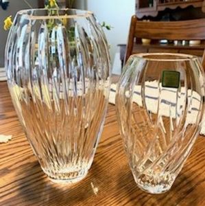 2 Marked Waterford Marquis Crystal Vases